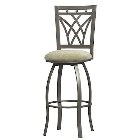 24" Crown Back Counter Stool